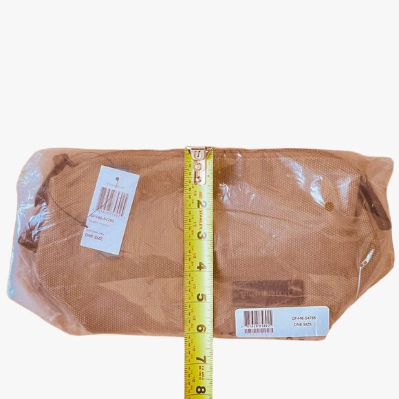 Pendleton Harding Travel Pouch — Canvas & Wool Zip Bag Tan Highland Peak NWT - Picture 10 of 11
